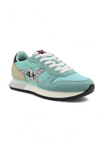 SUN68 Stargirl Glitter Sneaker Donna Acqua Azzurro Z34211 - Sandrini Calzature e Abbigliamento