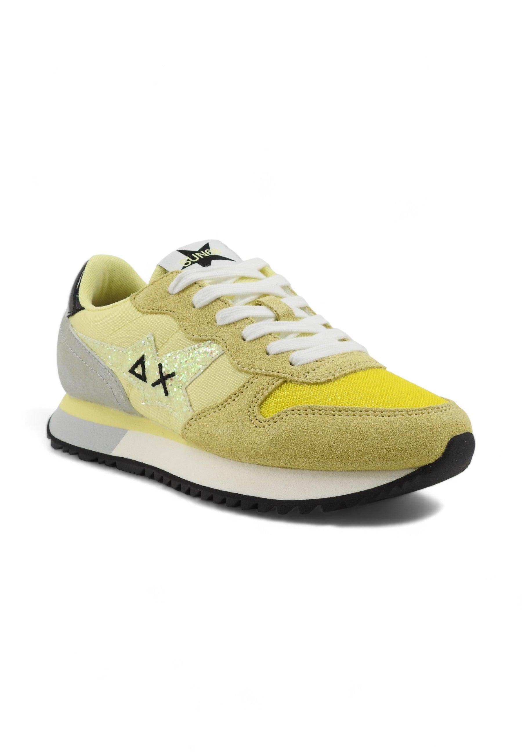 SUN68 Stargirl Glitter Sneaker Donna Giallo Limone Z34211 - Sandrini Calzature e Abbigliamento