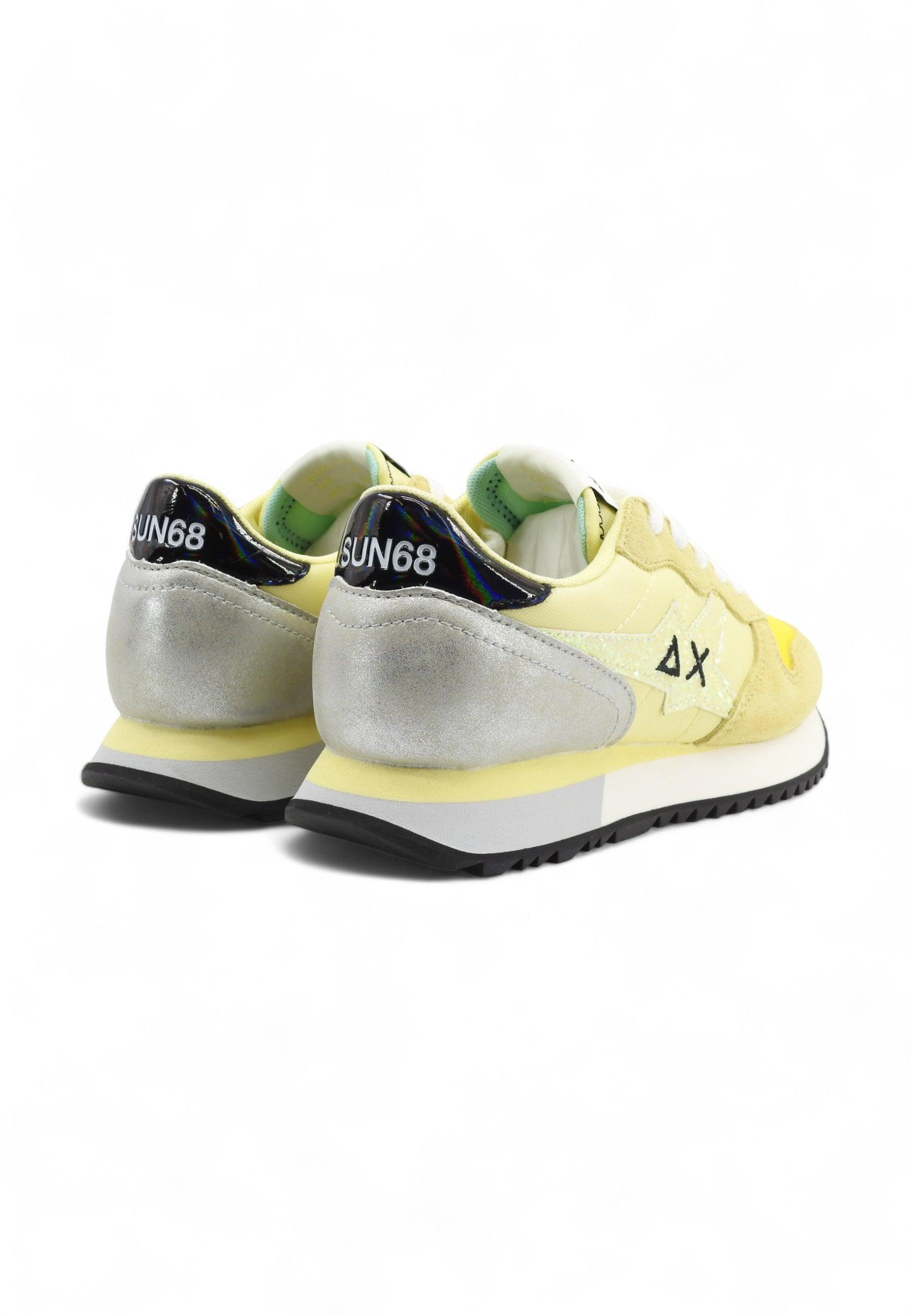 SUN68 Stargirl Glitter Sneaker Donna Giallo Limone Z34211 - Sandrini Calzature e Abbigliamento