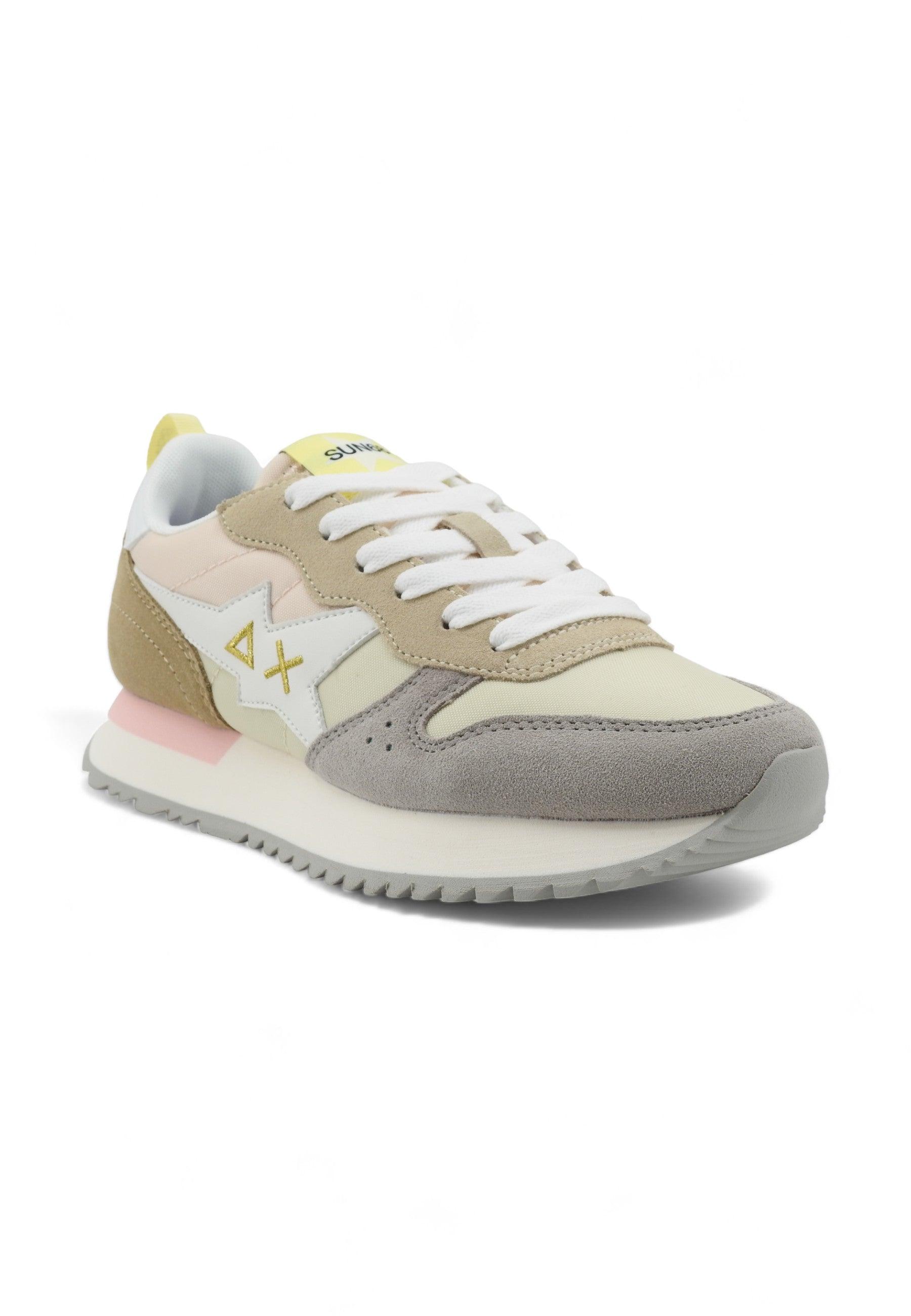 SUN68 Stargirl Sneaker Donna Bianco Panna Z34210 - Sandrini Calzature e Abbigliamento