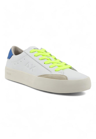 SUN68 Street Leather Sneaker Uomo Bianco Avio Z34140 - Sandrini Calzature e Abbigliamento