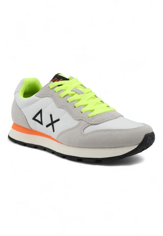 SUN68 Tom Fluo Sneaker Uomo Bianco Z34102 - Sandrini Calzature e Abbigliamento