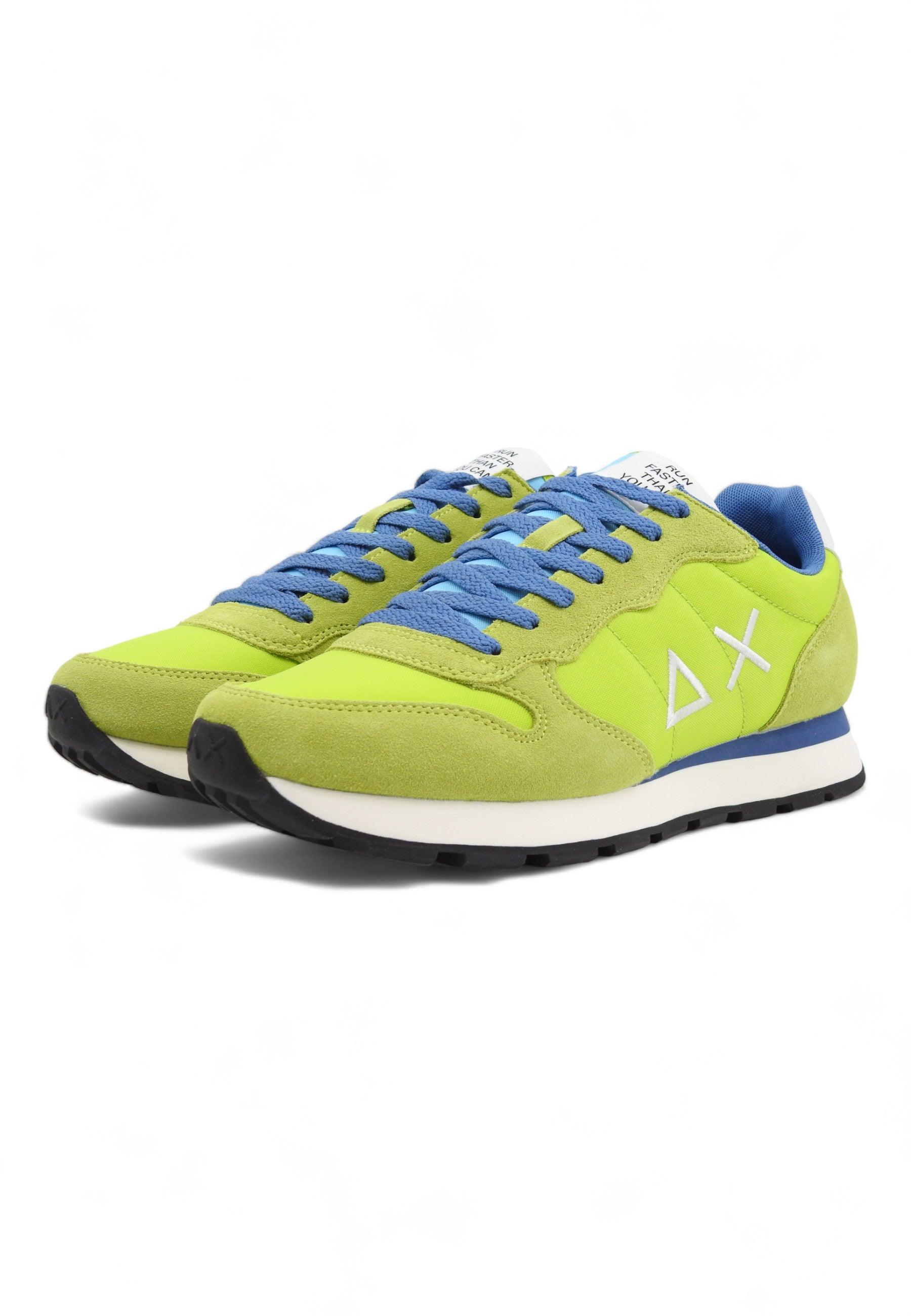 SUN68 Tom Solid Sneaker Uomo Lime Z34101 - Sandrini Calzature e Abbigliamento