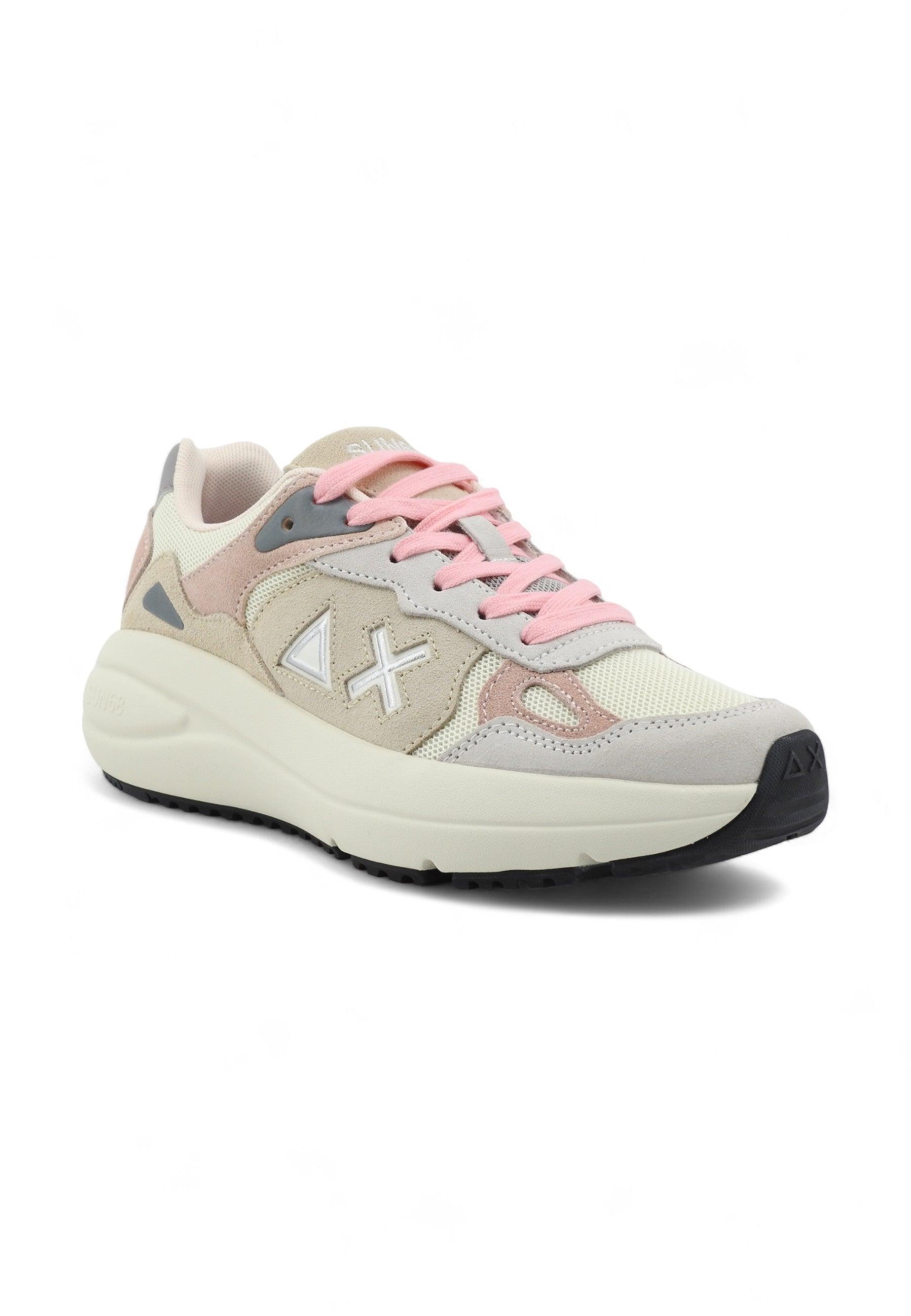 SUN68 Venus Sneaker Donna Bianco Panna Z34219 - Sandrini Calzature e Abbigliamento