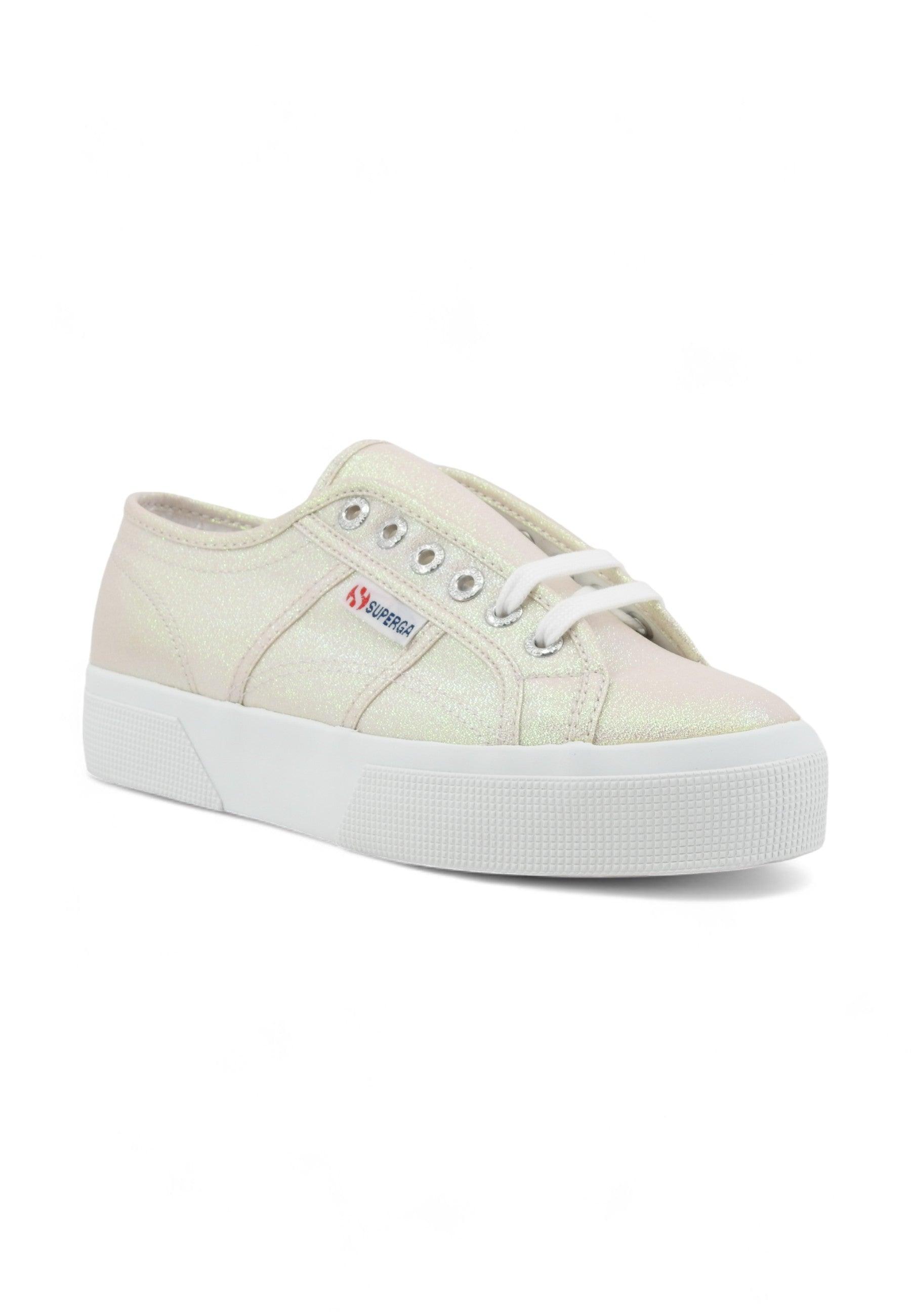 SUPERGA 2740 Platform Sneaker Donna Beige Iridescent S6128SW - Sandrini Calzature e Abbigliamento