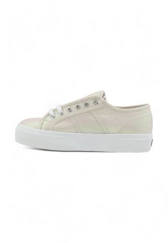 SUPERGA 2740 Platform Sneaker Donna Beige Iridescent S6128SW - Sandrini Calzature e Abbigliamento