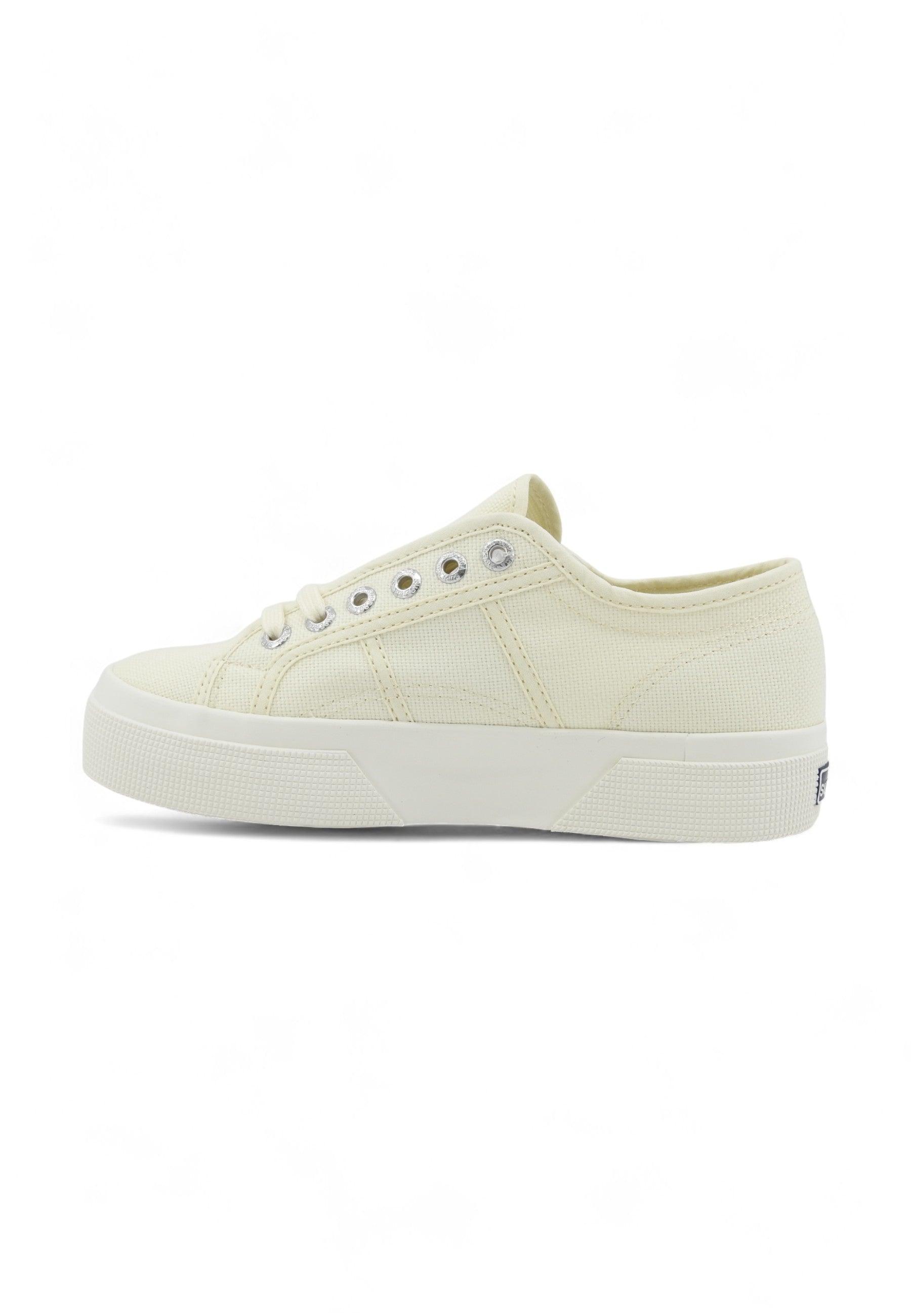 SUPERGA 2740 Platform Sneaker Donna Beige Natural Avorio S21384W - Sandrini Calzature e Abbigliamento