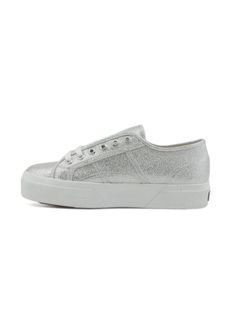 SUPERGA 2740 Platform Sneaker Donna Grey Silver S6128SW - Sandrini Calzature e Abbigliamento