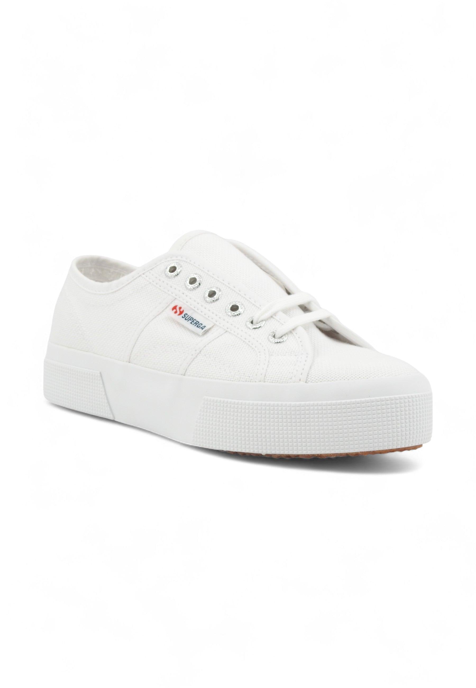 SUPERGA 2740 Platform Sneaker Donna White S21384W - Sandrini Calzature e Abbigliamento