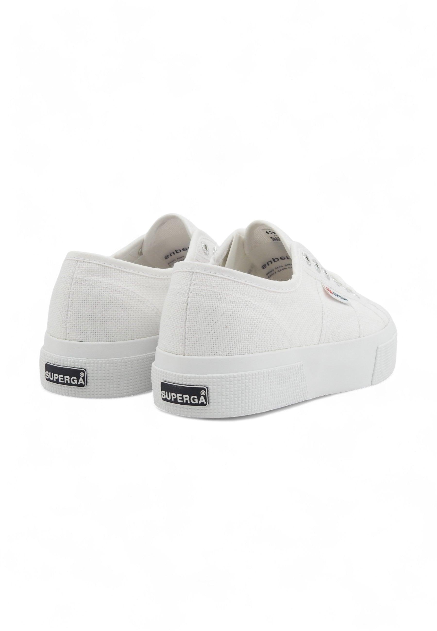 SUPERGA 2740 Platform Sneaker Donna White S21384W - Sandrini Calzature e Abbigliamento