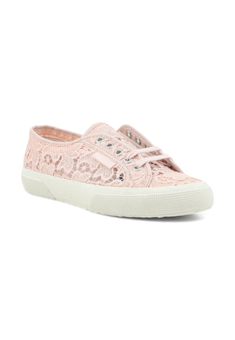 SUPERGA 2750 Macrame Sneaker Donna Pink Ish Avorio S81219W - Sandrini Calzature e Abbigliamento