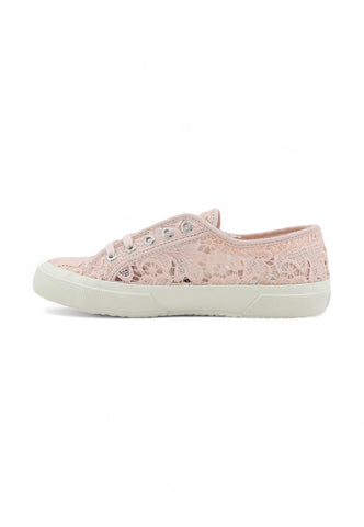 SUPERGA 2750 Macrame Sneaker Donna Pink Ish Avorio S81219W - Sandrini Calzature e Abbigliamento