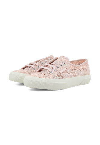 SUPERGA 2750 Macrame Sneaker Donna Pink Ish Avorio S81219W - Sandrini Calzature e Abbigliamento