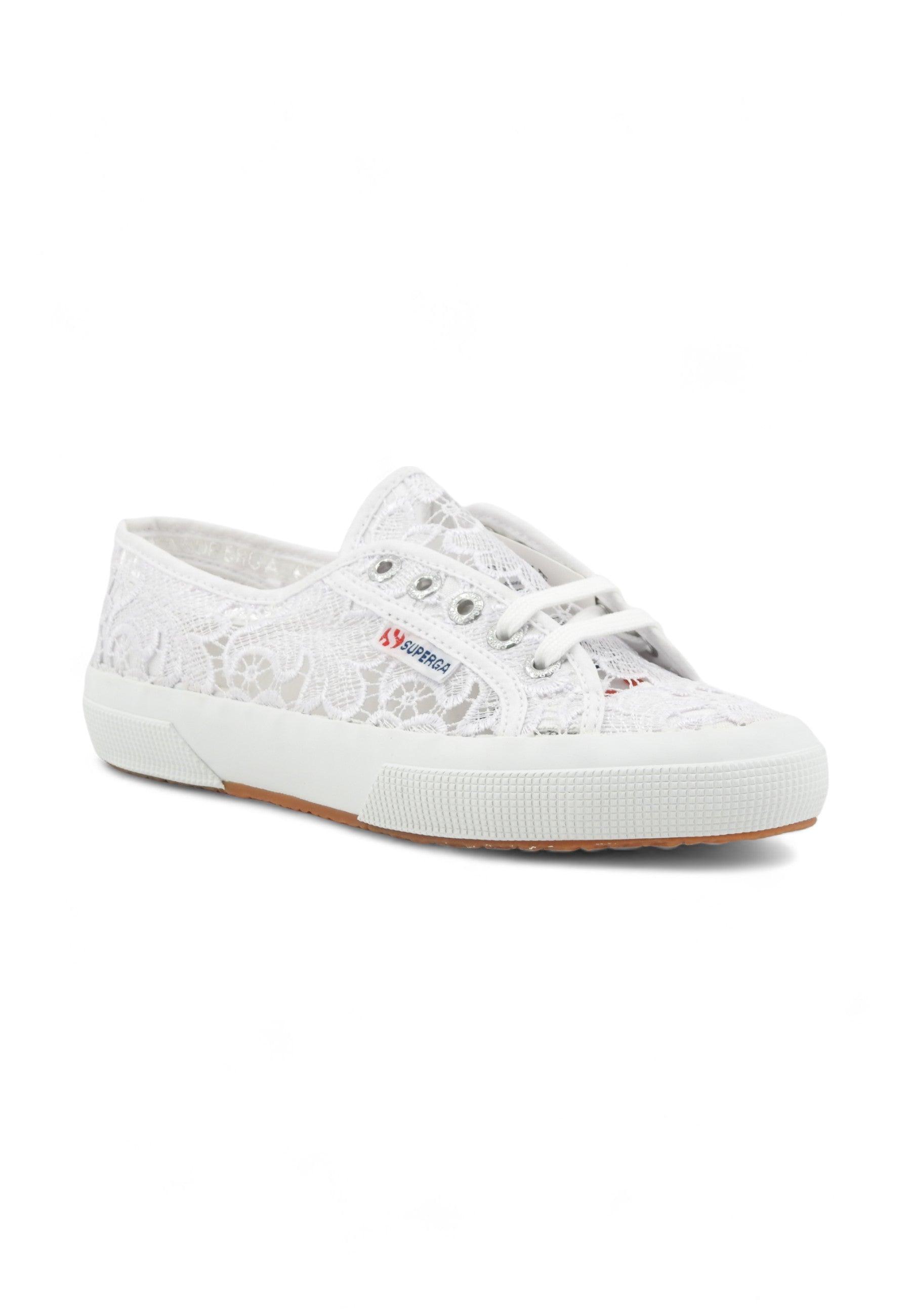 SUPERGA 2750 Macrame Sneaker Donna White S81219W - Sandrini Calzature e Abbigliamento