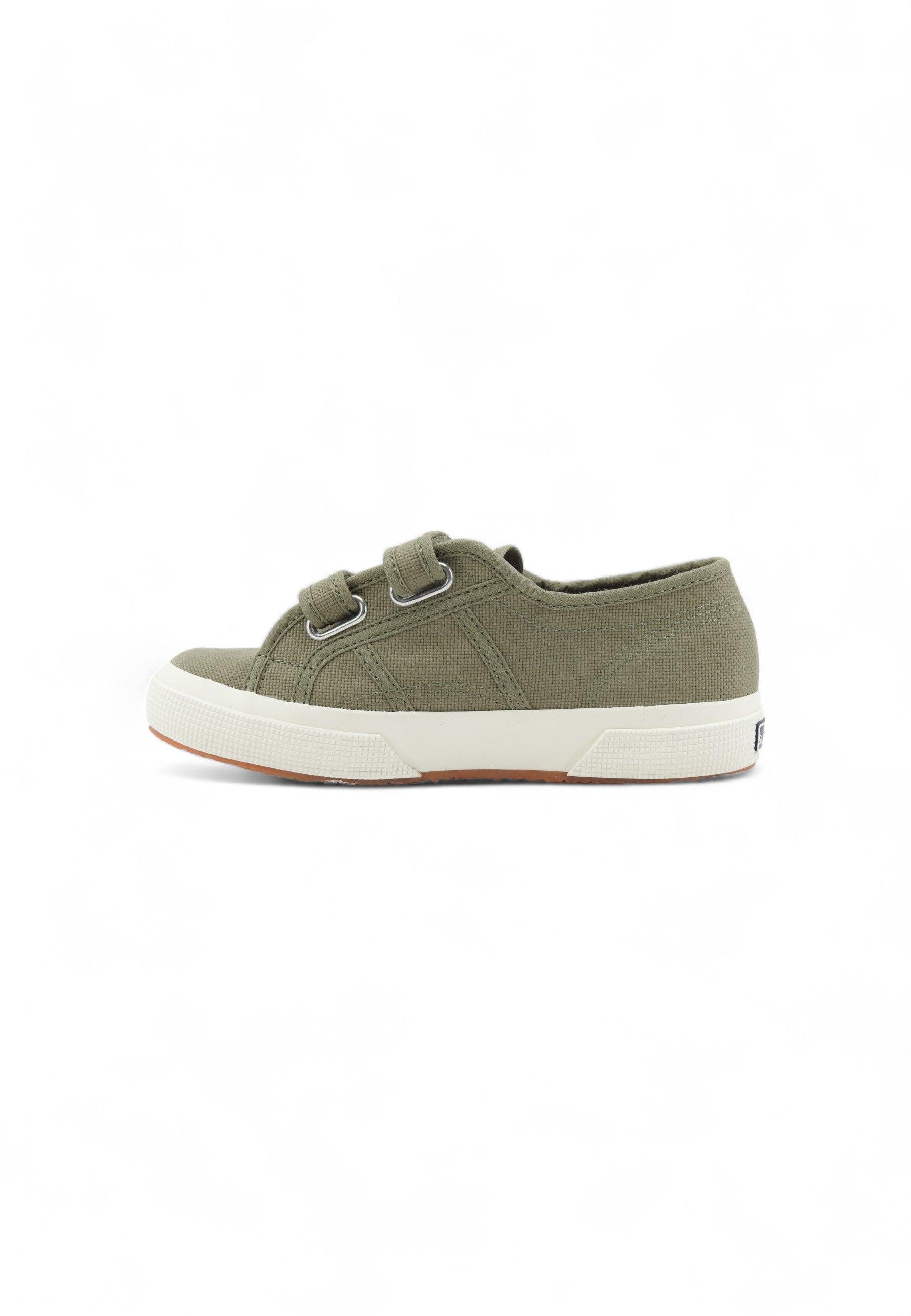 SUPERGA 2750 Sneaker Bambino Green Safari Avorio S0003E0 - Sandrini Calzature e Abbigliamento