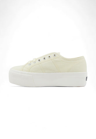 SUPERGA 2790 Platform Sneaker Donna Beige Natural Avorio S9111LW - Sandrini Calzature e Abbigliamento