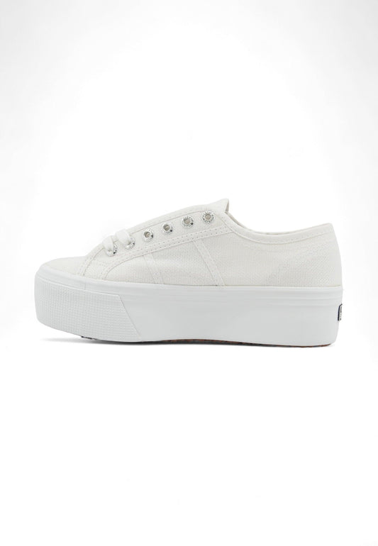 SUPERGA 2790 Platform Sneaker Donna White S9111LW - Sandrini Calzature e Abbigliamento