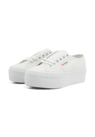 SUPERGA 2790 Platform Sneaker Donna White S9111LW - Sandrini Calzature e Abbigliamento