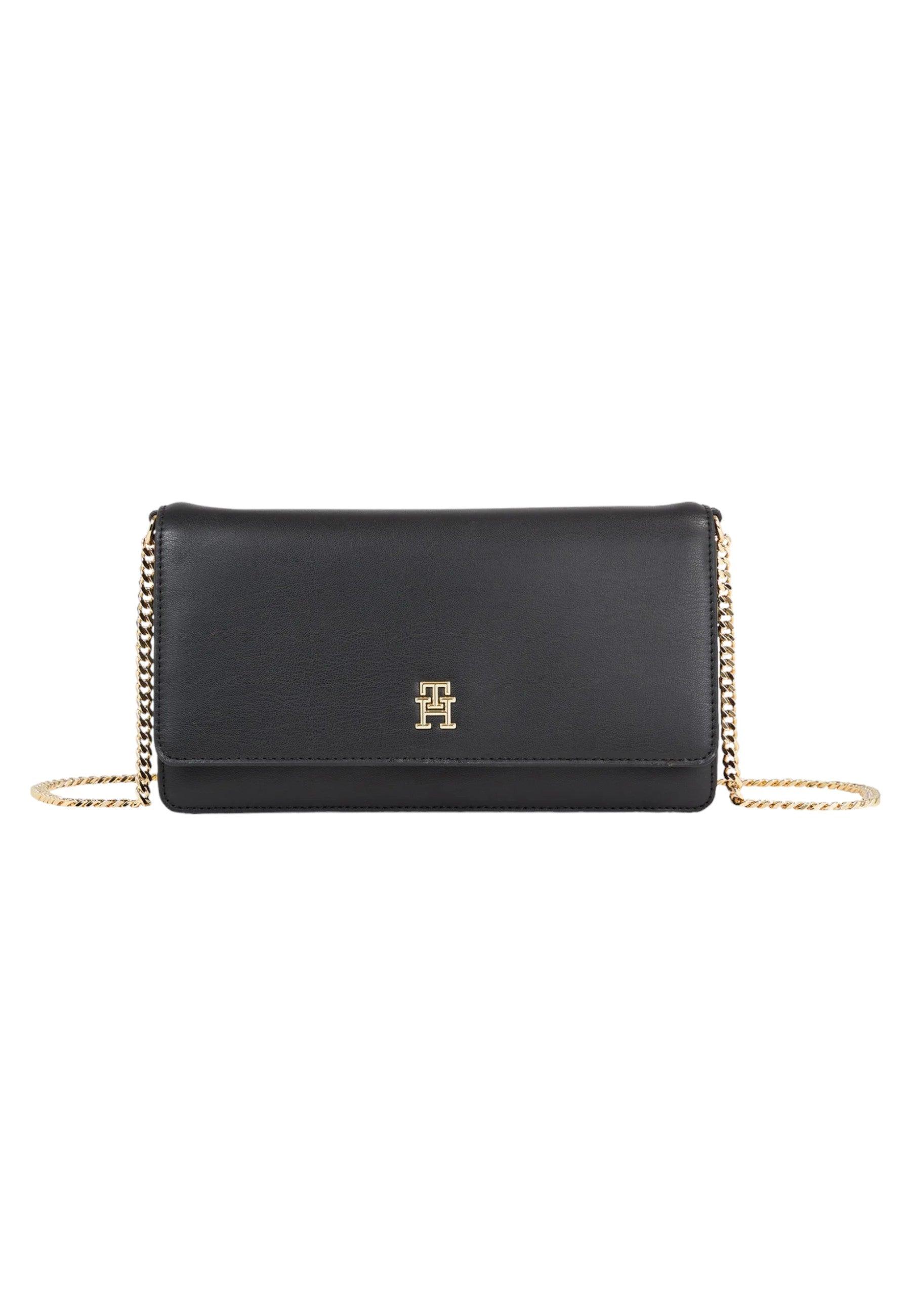 TOMMT HILFIGER Refined Borsa Tracolla Donna Black AW0AW16109 - Sandrini Calzature e Abbigliamento