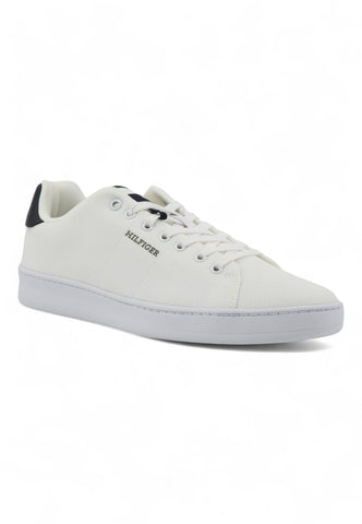 TOMMY HILFIGER Court Cupsole Sneaker Uomo White FM0FM04967 - Sandrini Calzature e Abbigliamento