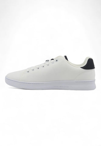 TOMMY HILFIGER Court Cupsole Sneaker Uomo White FM0FM04967 - Sandrini Calzature e Abbigliamento