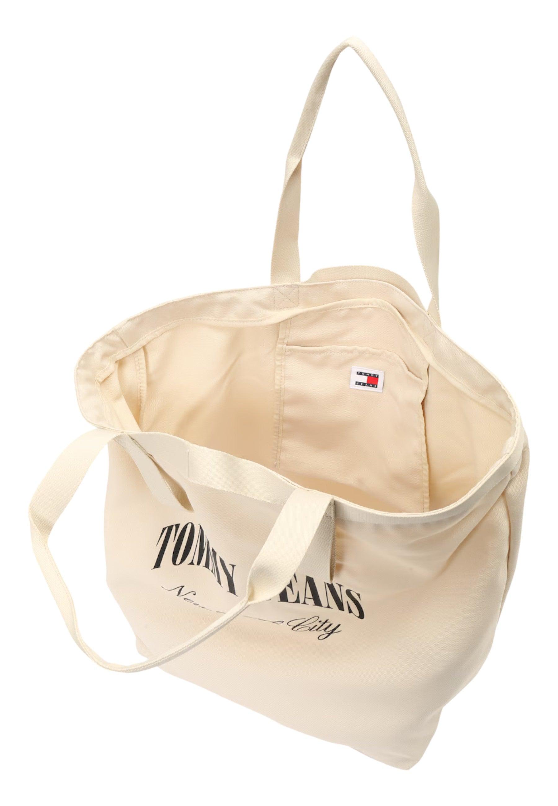 TOMMY HILFIGER Hot Summer Borsa Tote Cream AW0AW15953 - Sandrini Calzature e Abbigliamento