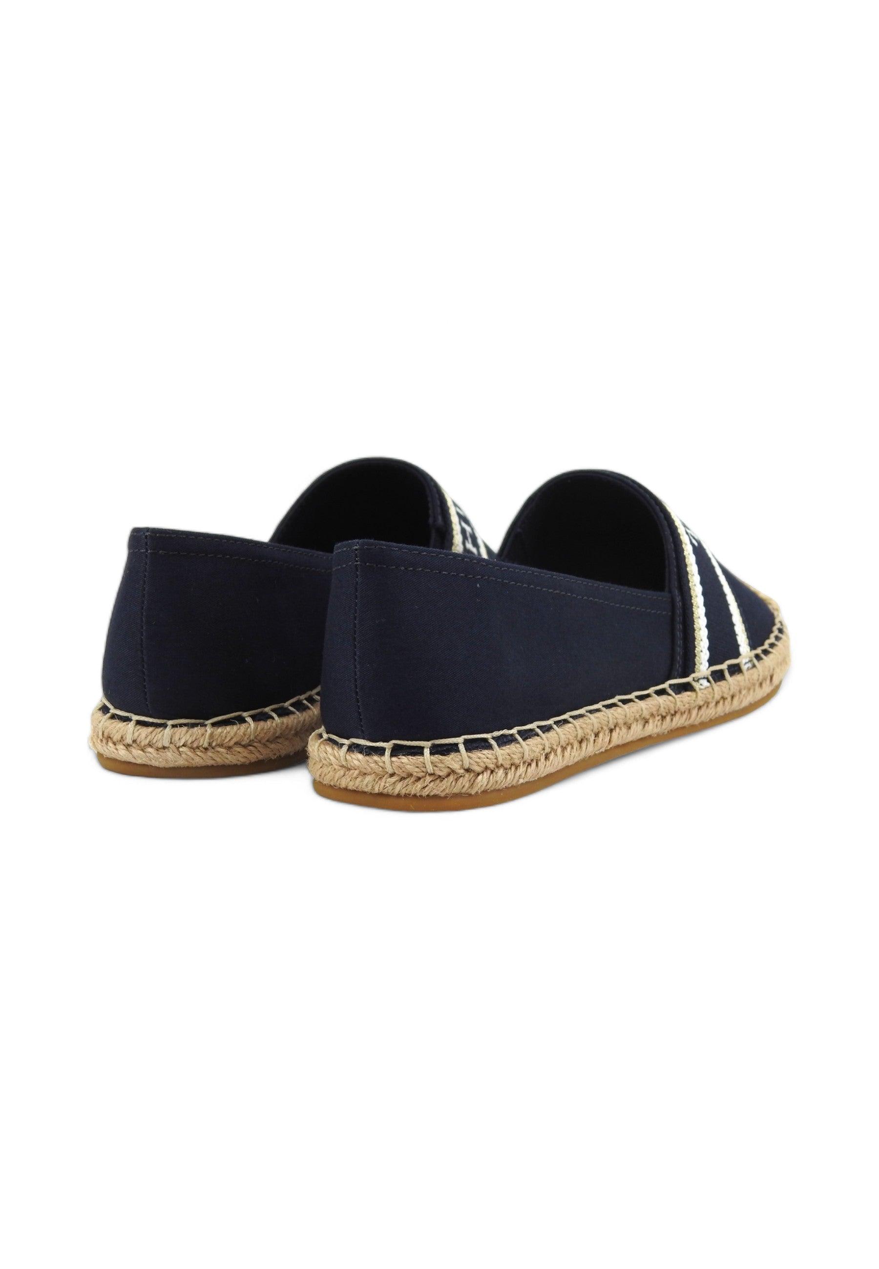 TOMMY HILFIGER Mono Webbing Espadrillas Donna Space Blue FW0FW07917 - Sandrini Calzature e Abbigliamento