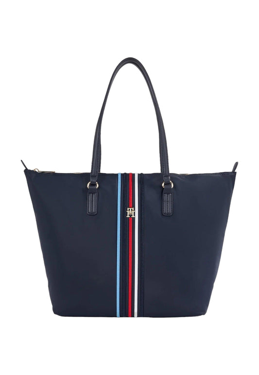 TOMMY HILFIGER Poppy Borsa Tote Desert Sky AW0AW15981 - Sandrini Calzature e Abbigliamento