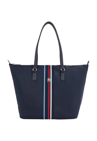 TOMMY HILFIGER Poppy Borsa Tote Desert Sky AW0AW15981 - Sandrini Calzature e Abbigliamento