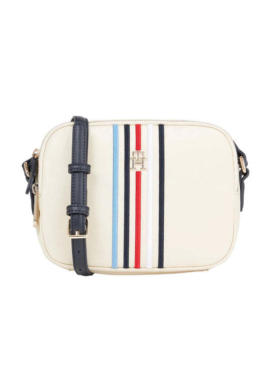 TOMMY HILFIGER Poppy Borsa Tracolla Cream AW0AW15985 - Sandrini Calzature e Abbigliamento