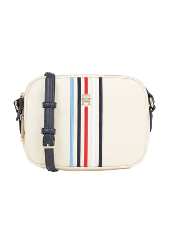 TOMMY HILFIGER Poppy Borsa Tracolla Cream AW0AW15985 - Sandrini Calzature e Abbigliamento
