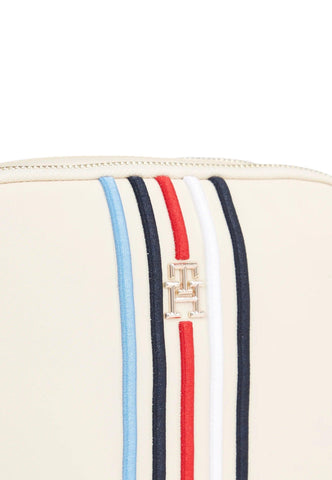 TOMMY HILFIGER Poppy Borsa Tracolla Cream AW0AW15985 - Sandrini Calzature e Abbigliamento