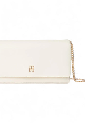 TOMMY HILFIGER Refined Borsa Tracolla Donna Cream AW0AW16109 - Sandrini Calzature e Abbigliamento