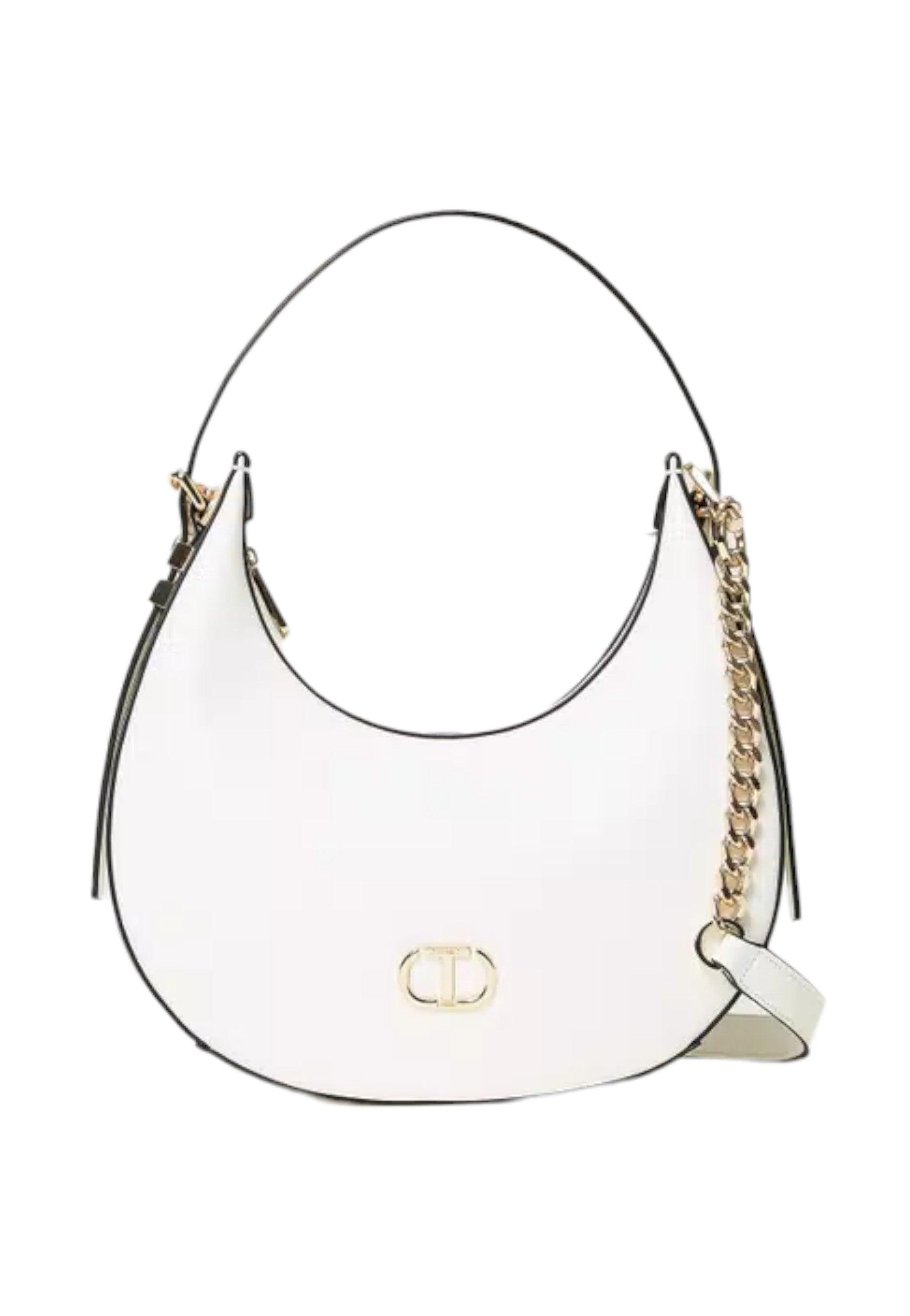 TWINSET Borsa Hobo Donna Neve Bianco 741TB7066 - Sandrini Calzature e Abbigliamento