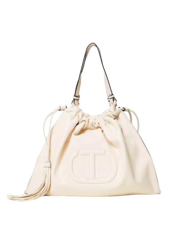 TWINSET Borsa Hobo Donna Parchment Erget 241TD8025 - Sandrini Calzature e Abbigliamento