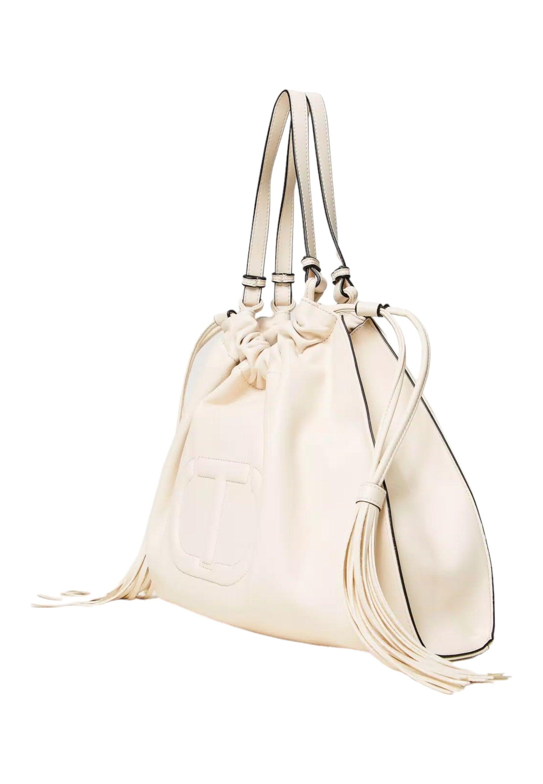 TWINSET Borsa Hobo Donna Parchment Erget 241TD8025 - Sandrini Calzature e Abbigliamento