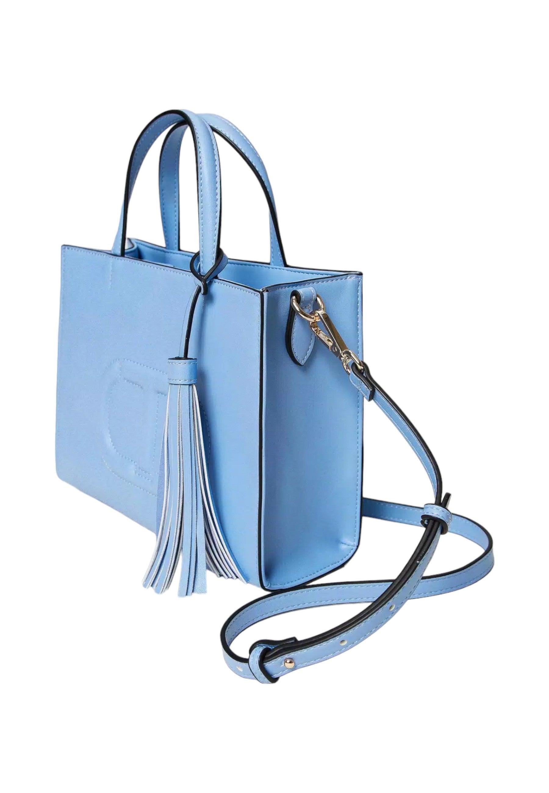 TWINSET Borsa Tote Donna Blu Chalcedonie Azzurro 241TD8022 - Sandrini Calzature e Abbigliamento