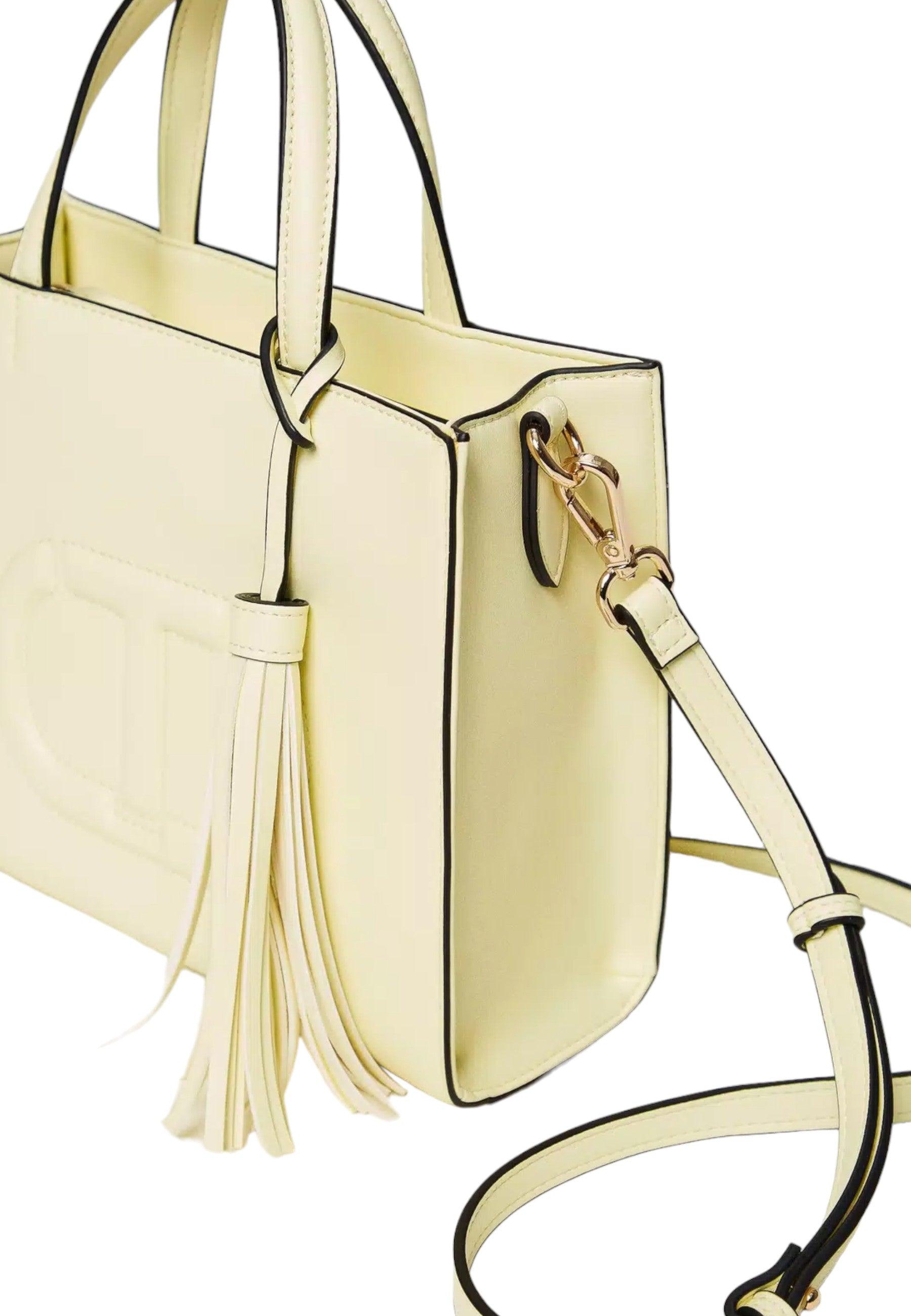 TWINSET Borsa Tote Donna Celadin Giallo 241TD8022 - Sandrini Calzature e Abbigliamento