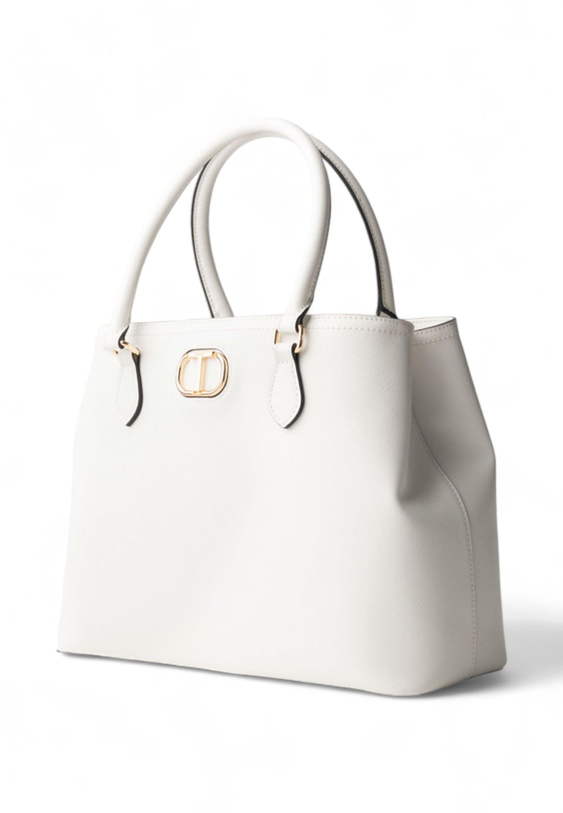 TWINSET Borsa Tote Donna Neve Bianco 241TB7120 - Sandrini Calzature e Abbigliamento