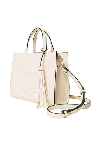 TWINSET Borsa Tote Donna Parchment Beige 241TD8022 - Sandrini Calzature e Abbigliamento