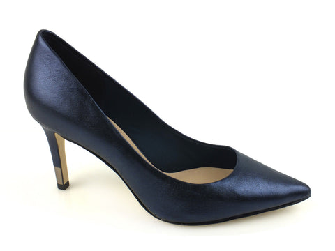 GUESS Ele décolleté donna tacco 8 punta PELLE BLUE FLELE3LEM08