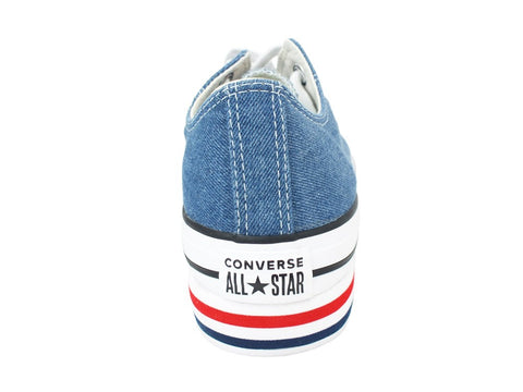 CONVERSE C.T. All Star Platform OX Blue Jeans White 563973C