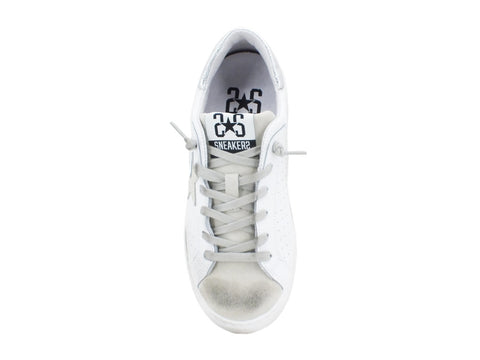 2STARS Sneaker Bianco Giallo Fluo 2SD2605