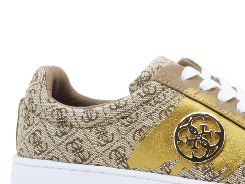 GUESS Sneaker Beige Brown FL5RM2FAL12