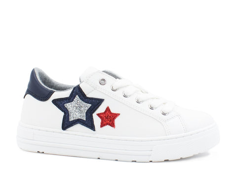 TOMMY H. Sneaker White Blue Red T3B4-30615