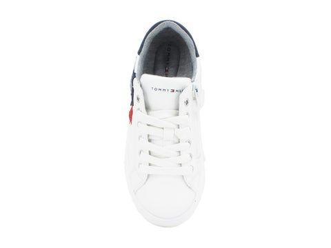 TOMMY H. Sneaker White Blue Red T3B4-30615