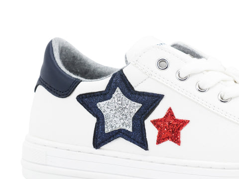 TOMMY H. Sneaker White Blue Red T3B4-30615