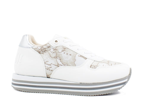 ALVIERO MARTINI 1° CLASSE Sneaker Bianco Geo Safari P3A4-10562