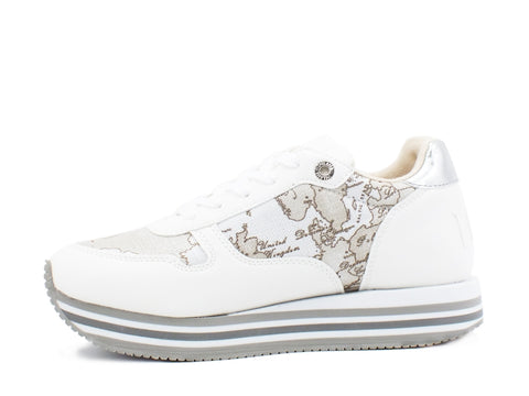 ALVIERO MARTINI 1° CLASSE Sneaker Bianco Geo Safari P3A4-10562