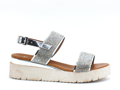JIUDIT Sandalo Argento 76152